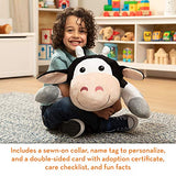 Melissa & Doug Cuddle Cow Jumbo Plush Stuffed Animal with Activity Card