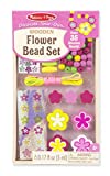 Melissa & Doug Decorate-Your-Own Wooden Flower Bead Jewelry-Making Craft Kit