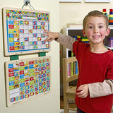 Melissa & Doug Magnetic Calendar & Responsibility Chart Bundle