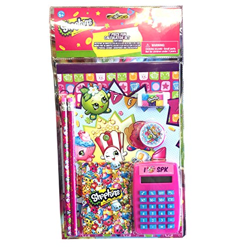 Shopkins 7piece Calculator Stationery Set