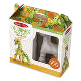 Melissa & Doug Decoupage Made Easy Giraffe Paper Mache Craft Kit with Stickers