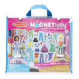 Melissa & Doug 102-Piece MAGNETIVITY Magnetic Dress-Up Play Set – Dress & Play Fashion (2 Play Figures, 99 Accessory Magnets)