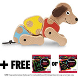 Puppy Grasping Toy: First Play Series + FREE Melissa & Doug Scratch Art Mini-Pad Bundle [93996]