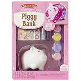 Melissa & Doug Piggy Bank Decorate-Your-Own Kit + FREE Scratch Art Mini-Pad Bundle [88626]