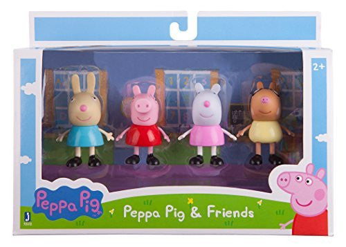 Peppa Pig  - 3" Peppa & Best Friends Pack (Rebecca, Peppa, Suzy, and Pedro)