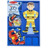 Joey - Magnetic Dress Up Wooden Doll & Stand + FREE Melissa & Doug Scratch Art Mini-Pad Bundle [35507]