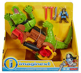 Fisher-Price Imaginext Walking Croc & Pirate Hook,Multicolor