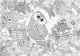 EuroGraphics Puzzles Holly Jolly Owl/ Color Me Puzzle - 300pc