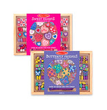 Melissa & Doug Sweet Hearts and Butterfly Friends Bead Set of 2 - 250+ Wooden Beads