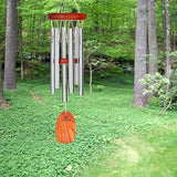 Woodstock Chimes AGSS The Original Guaranteed Musically Tuned Chime, Small, Amazing Grace - Silver