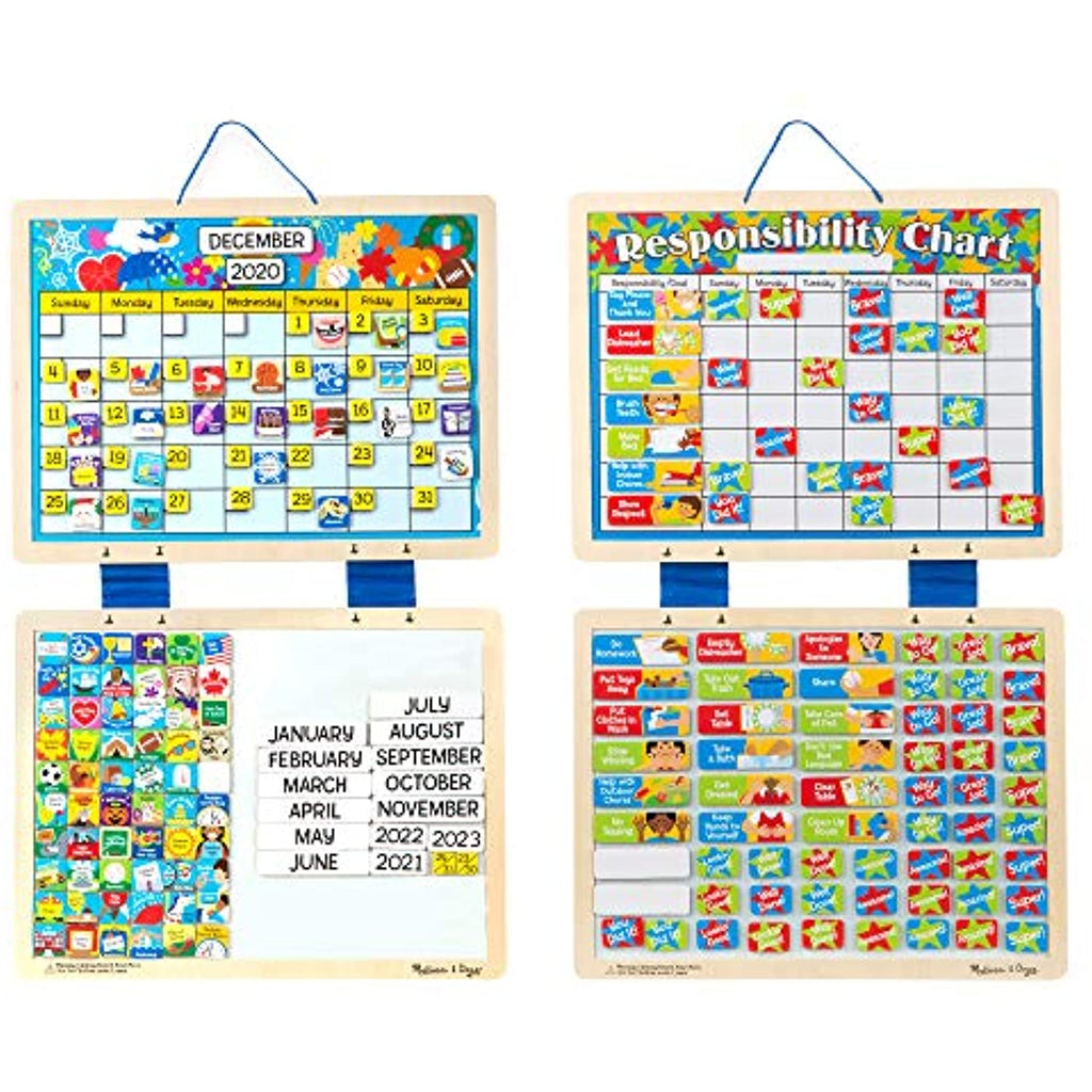 Melissa & Doug Magnetic Calendar & Responsibility Chart Bundle