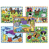 Melissa Doug Chunky Puzzle Bundle Set #1 (Set of 5)