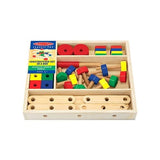 Melissa & Doug Wooden Construction Building Set in a Box (48pc)