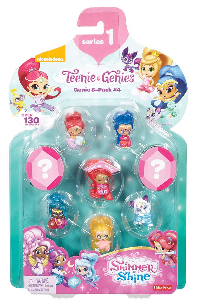 Fisher-Price Nickelodeon Shimmer & Shine, Teenie 8 Pack Genies Genie Assortment