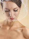 French Netting Birdcage Face Veil 730FV-W