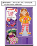 Melissa & Doug Maggie Leigh Magnetic Wooden Dress-Up Doll Pretend Play Set (25+pc)