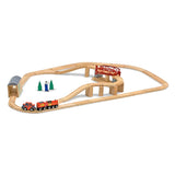 Melissa & Doug Children's Wooden Swivel Bridge (47 Pieces) Play Train Set