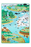 Melissa & Doug Jumbo Habitats Activity Rug, 58 x 79"