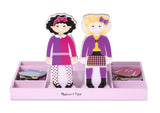 Melissa Doug Hailey & Hannah Magnetic Dress-Up Dolls 8799