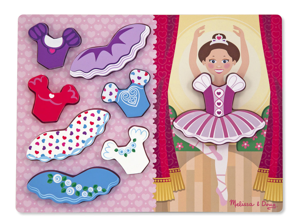 Melissa & Doug Ballerina Dress-Up Chunky Puzzle 9022