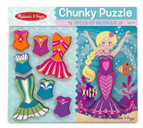 Melissa & Doug Mermaid Dress-Up Chunky Puzzle