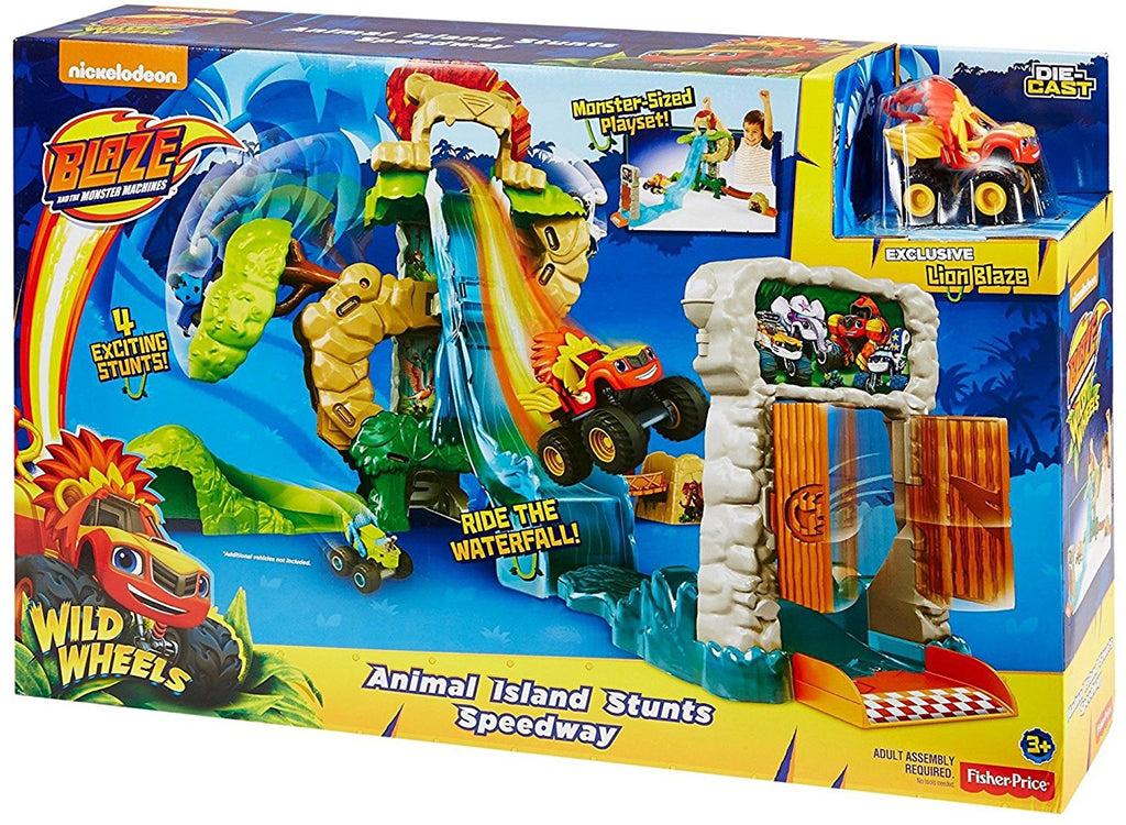 Fisher Price Nickelodeon™ Blaze and the Monster Machines™ Animal Island Stunts Speedway DYN42