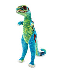 Melissa & Doug Jumbo T-Rex Dinosaur - Lifelike Stuffed Animal (over 4 feet tall)