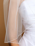 One Layer Bridal Veils with Pencil Edging - 36" 938V-36