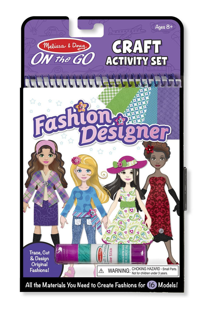 Melissa & Doug On-the-Go Craft Set - Fashion Designer 9423