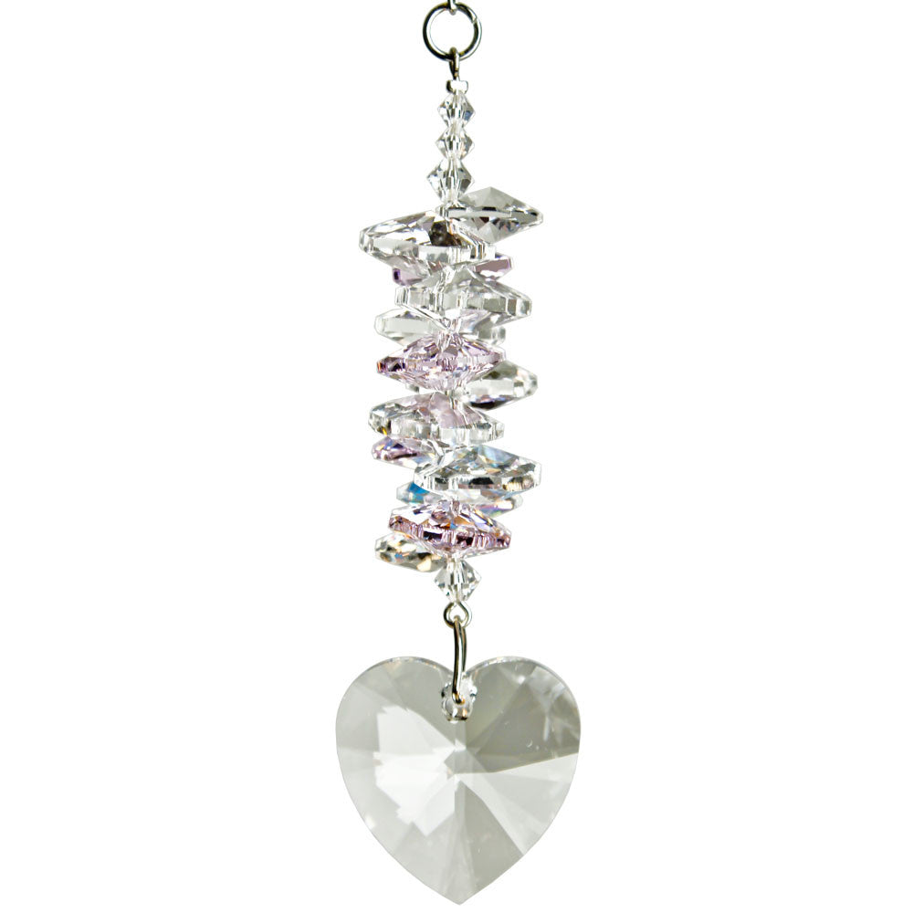 Woodstock Crystal Heart Cascade - Rose CCHR