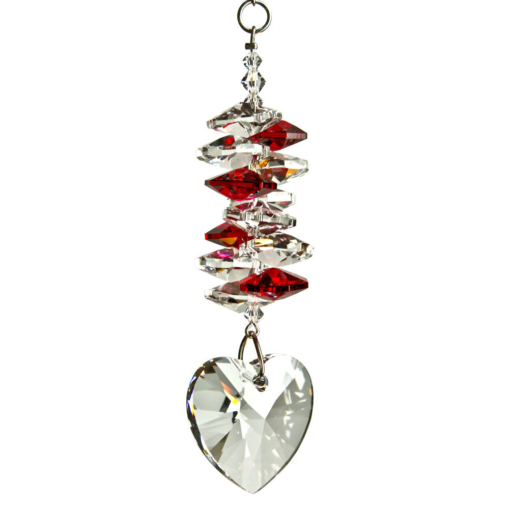 Woodstock Crystal Heart Cascade - Ruby CCHY