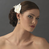 Natural Looking Twin Orchid Bridal Flower Hair Clip 405-Discontinued