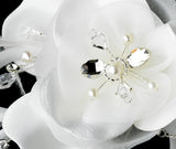 Swarovski & Ivory Pearl Flower Bridal Hair Clip  424