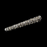 Silver with Clear Stones Hair Accents Clip 447