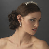 Stunning Swarovski Crystal and Pearl Bridal Comb 354