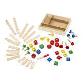 Melissa & Doug Wooden Construction Building Set in a Box (48pc)