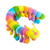 Melissa & Doug Longfellow Caterpillar - Rainbow-Colored Stuffed Animal With 32 Floppy Feet (over 2 feet long)