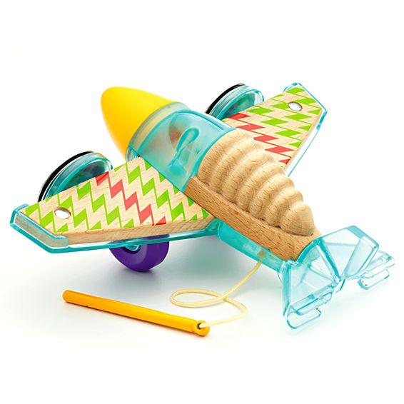 Fisher Price Wooden Toys Rhythm & Roll Percussion Plane DJF61