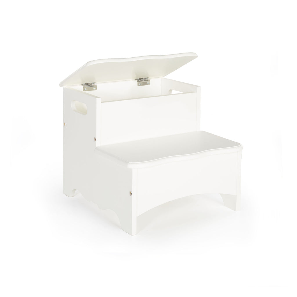 Guidecraft Classic White Storage Step Up G85706