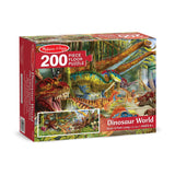 Melissa And Doug Dinosaur World Jumbo Floor Puzzle 200pc