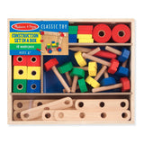 Melissa & Doug Wooden Construction Building Set in a Box (48pc)