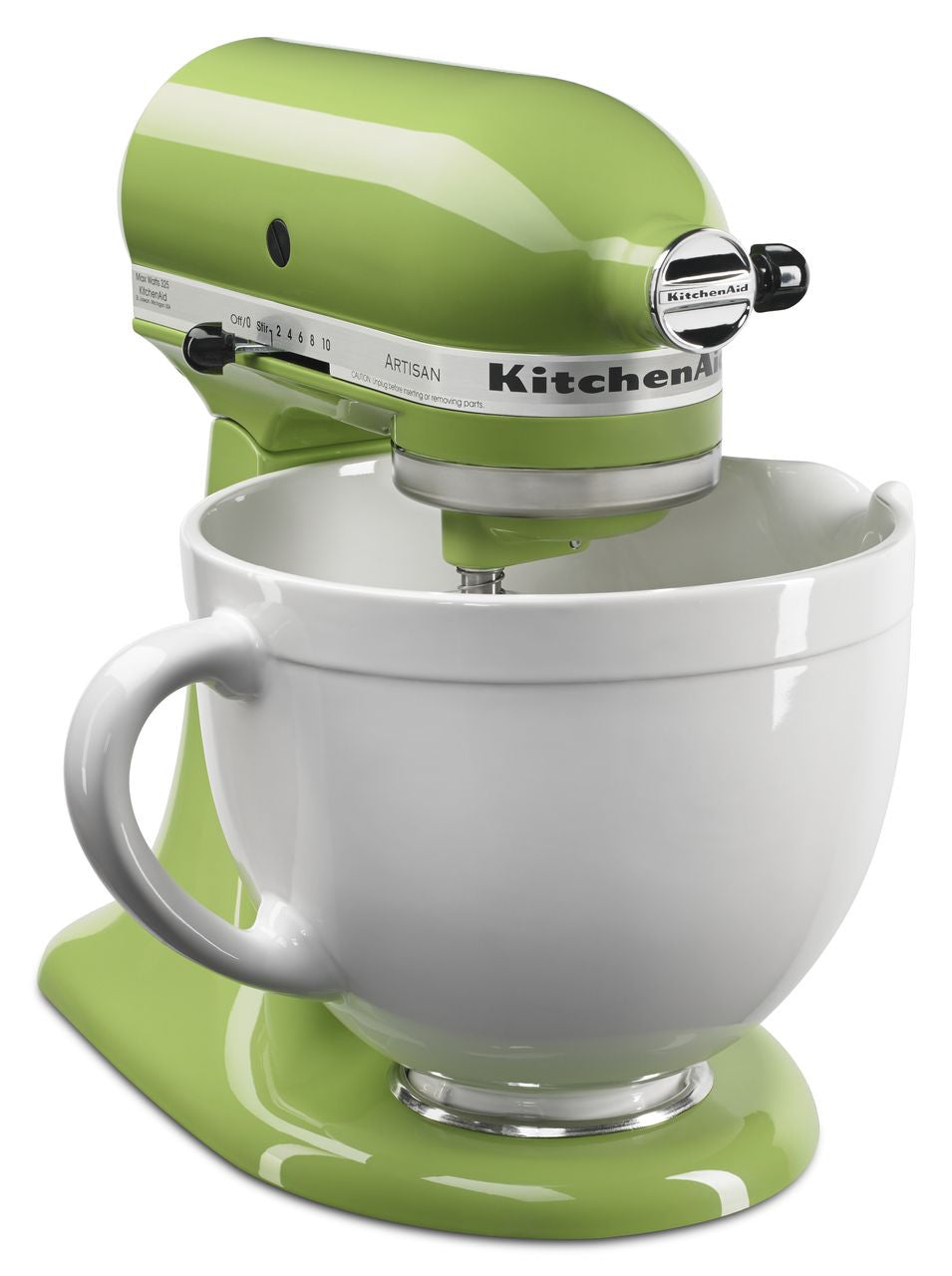KitchenAid KSM150PSGA Artisan Series 5 Quart Tilt-Head Stand Mixer, Green  Apple, Closeout 