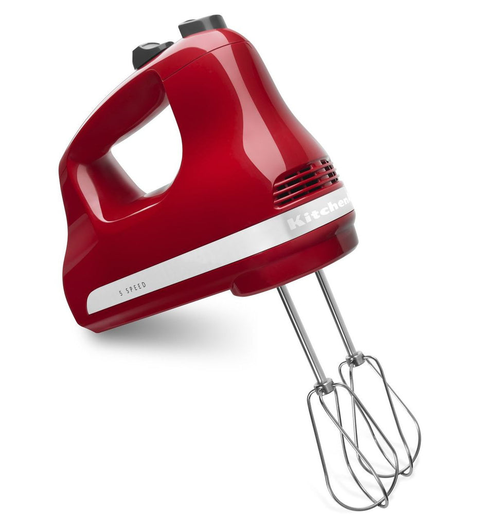 Kitchenaid 5 - Speed Slide Control Ultra Power Hand Mixer - Empire Red KHM512ER