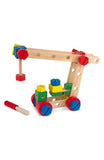 Melissa & Doug Wooden Construction Building Set in a Box (48pc)