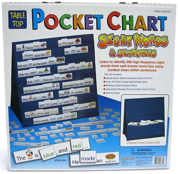 Tabletop Pocket Chart - Sight Words & Sentences 762