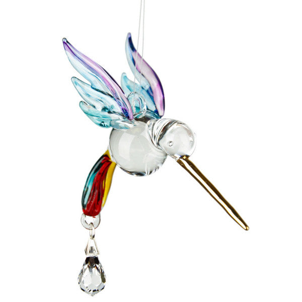 Woodstock Fantasy Glass Hummingbird - Summer Rainbow CHRAI