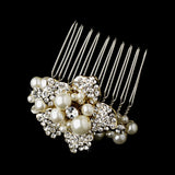 Silver or Gold Plated Bridal Comb 3473