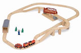 Melissa & Doug Children's Wooden Swivel Bridge (47 Pieces) Play Train Set