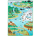 Melissa & Doug Jumbo Habitats Activity Rug, 58 x 79"