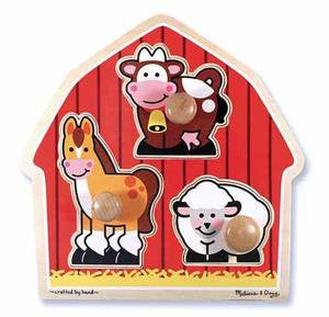 Melissa & Doug Barnyard Animals Jumbo Knob 2054